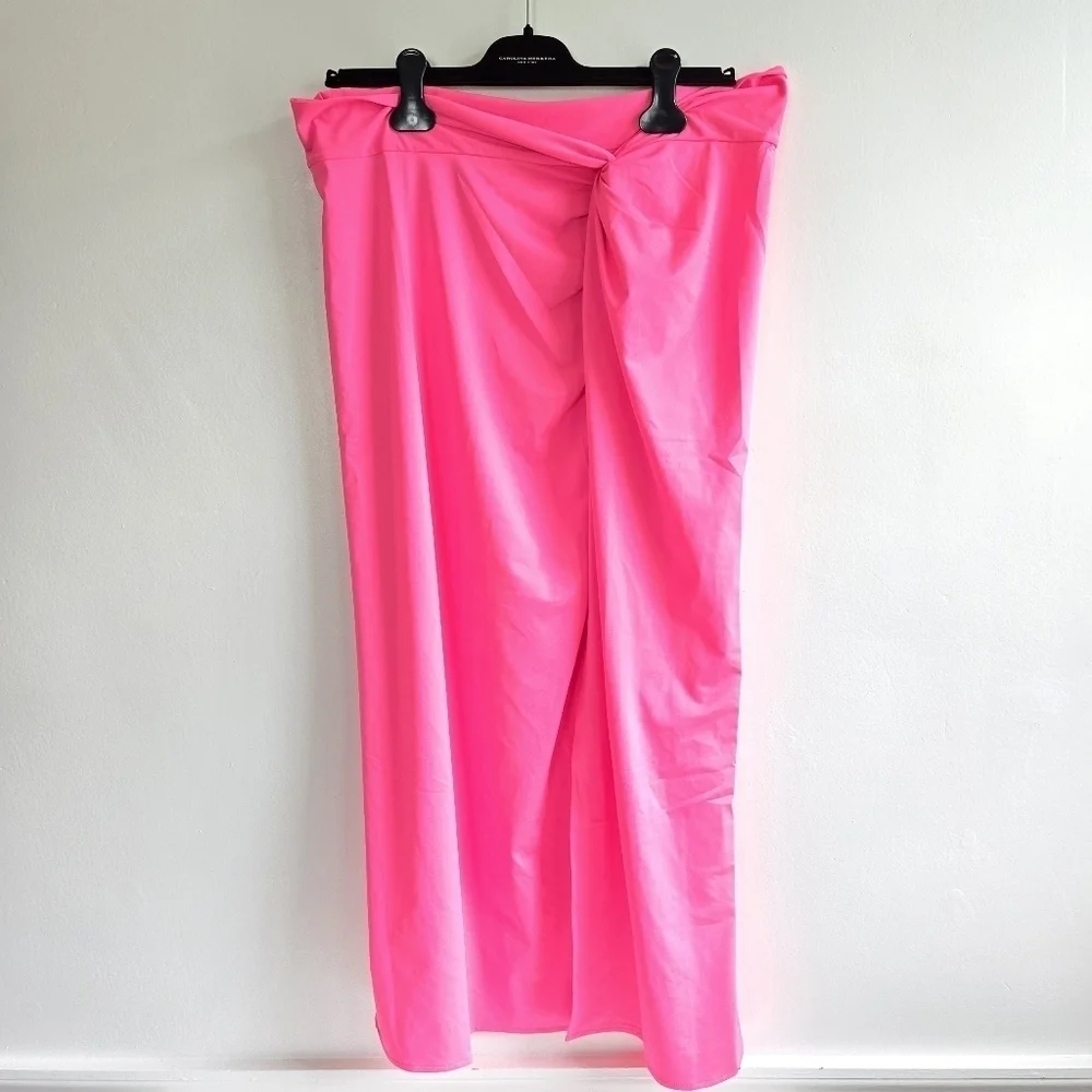 New Lilly Pulitzer Leevy Sarong Roxie Pink Beach Swim Cover-Up XL NWT